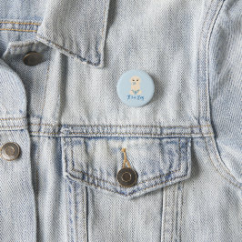 Es ist ein Junge Zitat in Blue Design Button