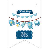 Es ist ein Jungen-Baby-Duschbanner Wimpelkette (Dritte Fahne)