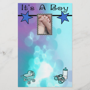 Es ist ein Jungen-blaue Stern-Set Briefpapier
