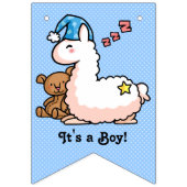 Es ist ein Jungen-Lama! Wimpelkette (Zweite Fahne)