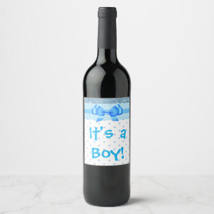 "Es ist ein Jungen-" Wein-Flaschen-Aufkleber Weinetikett