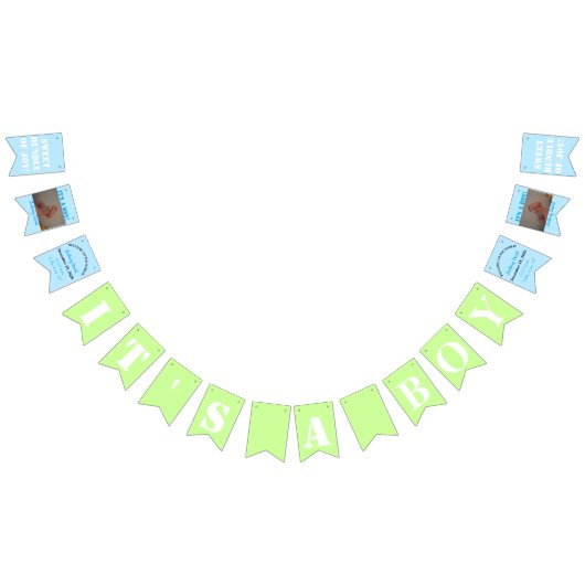 Es ist ein Jungs-Banner Wimpelkette (Alle)