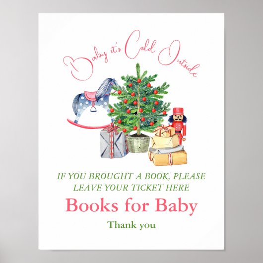 Es ist ein kaltes Outside Winter Girl Book für Bab Poster (Vorne)