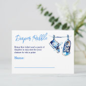 Es ist ein Kinderduschtendiaper-Gewinnspiel Einladung (Stehend Vorderseite)