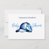 Es ist ein Kinderduschtendiaper-Gewinnspiel Einladung (Rückseite)