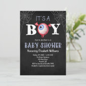 Es ist ein Kindermonster Halloween-Kinderdusche Einladung (Stehend Vorderseite)