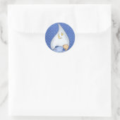 Es ist ein Kindersticker Runder Aufkleber (Tasche)