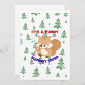 Es ist ein komisches Quietschgeräusch Feiertagskarte (Vorne/Hinten)