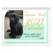 Es ist ein Labrador Welt 12 Monate Kalender (Titelbild)