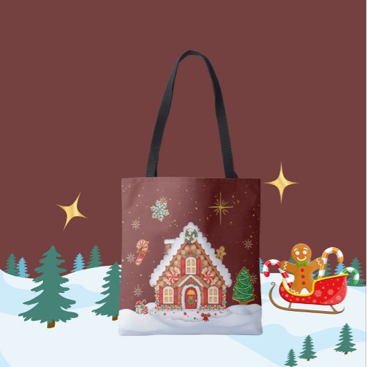 Es ist ein Lebkuchen Weihnachten Tasche
