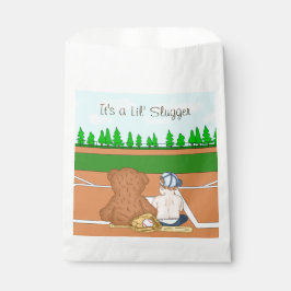 Es ist ein Lil' Slugger | Baseball Themed Baby Dus Geschenktütchen