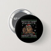 Es ist ein lustiger quietschender Weihnachts-Sound Button (Vorne & Hinten)