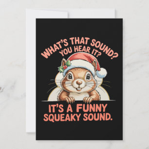 Es ist ein lustiger quietschender Weihnachts-Sound Feiertagskarte