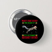 Es ist ein lustiger quietschender Weihnachts-Squir Button (Vorne & Hinten)
