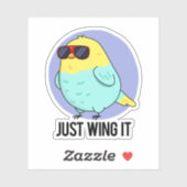 Es ist ein lustiger Vogelpuffer Aufkleber (Blatt)