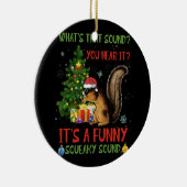 Es ist ein lustiges, quicheaky Klangweihchhörnchen Keramik Ornament (Rechts)