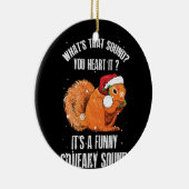 Es ist ein lustiges, quicheaky Klangweihchhörnchen Keramik Ornament (Rechts)