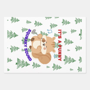 Es Ist Ein Lustiges Quietschendes Geräusch Geschenkpapier Set