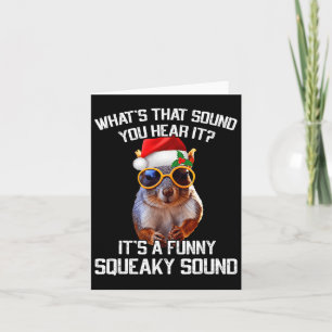 Es ist ein lustiges Squeaky Sound Weihnachtshörnch Karte