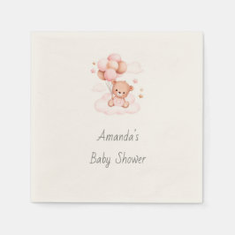 Es ist ein Mädchen, Achtung! Babydusche Napkins Serviette