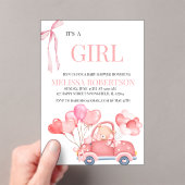 Es ist ein Mädchen! Acryleinladungen (Insitu (Handheld))