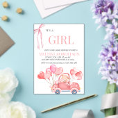 Es ist ein Mädchen! Acryleinladungen (In Situ (Hochzeit))