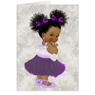 Es ist ein Mädchen Afro Puff Baby Girl