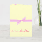 Es ist ein Mädchen! Ankündigung (Rückseite)