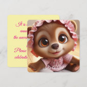 Es ist ein Mädchen! Ankündigung (Vorne/Hinten)