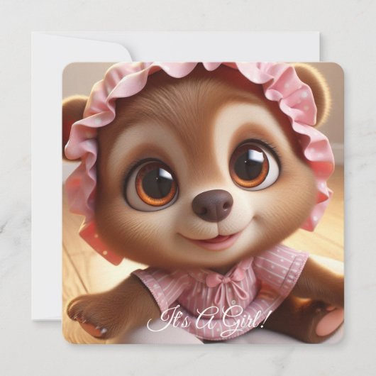 Es ist ein Mädchen! Ankündigung (Vorderseite)