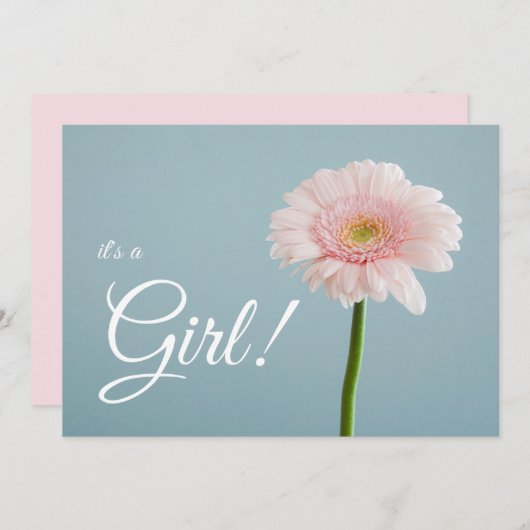 Es ist ein Mädchen! Ankündigung (Vorne/Hinten)