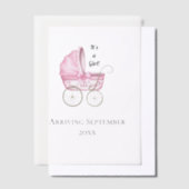 Es ist ein Mädchen! Ankündigung von Pink Baby Preg (Versetzt)