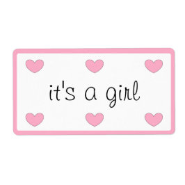 Es ist ein Mädchen Aufkleber von dalDesignNZ