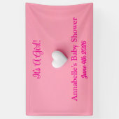 Es ist ein Mädchen-Baby-Duschbanner Banner (Vertikal)
