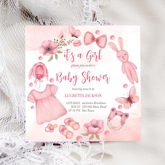 Es ist ein Mädchen Baby Kleidung Spielzeug mit Bab