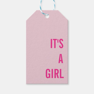 Es ist ein Mädchen-Baby-Party Geschenkanhänger