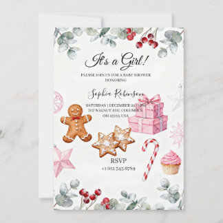 Es ist ein Mädchen Baby Shower Einladung