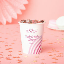 ES IST EIN MÄDCHEN BABY SHOWER PINK REGENBOGEN PAS