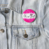  „Es ist ein Mädchen!“ Baby-Tiara Button (Beispiel)