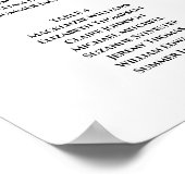 Es ist ein Mädchen! Babydusche 6 Tischübersicht Poster (Ecke)