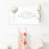Es ist ein Mädchen | Babydusche Begrüßungsbanner Banner (Insitu)
