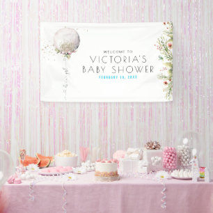 Es ist ein Mädchen   Babydusche Begrüßungsbanner Banner
