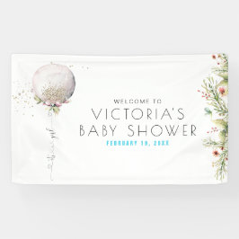 Es ist ein Mädchen | Babydusche Begrüßungsbanner Banner