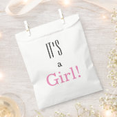 Es ist ein Mädchen! Babydusche Gastgeschenk Bag Geschenktütchen (Ausgeschnitten)