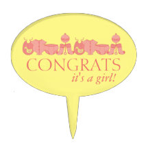 Es ist ein Mädchen! Babyduschtopf