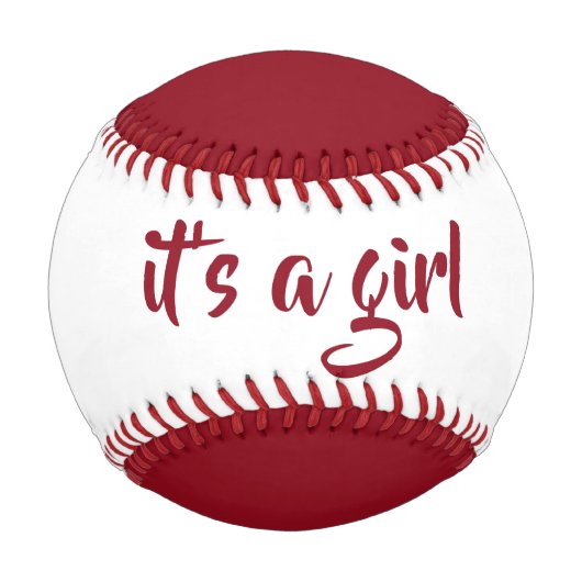 es ist ein Mädchen Baseball von dalDesignNZ (Rückseite)