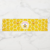 Es ist ein Mädchen Bee Baby Dusche Wasserflaschen Wasserflaschenetikett (Einzelnes Label)