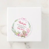 Es ist ein Mädchen Blumenkranz Babydusche danke Geschenkanhänger (Beispiel)