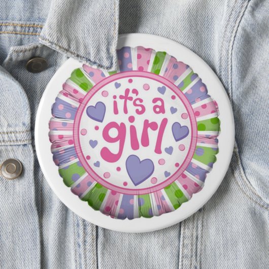 Es ist ein Mädchen Button (Beispiel)