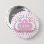 Es ist ein Mädchen Button (Vorne & Hinten)